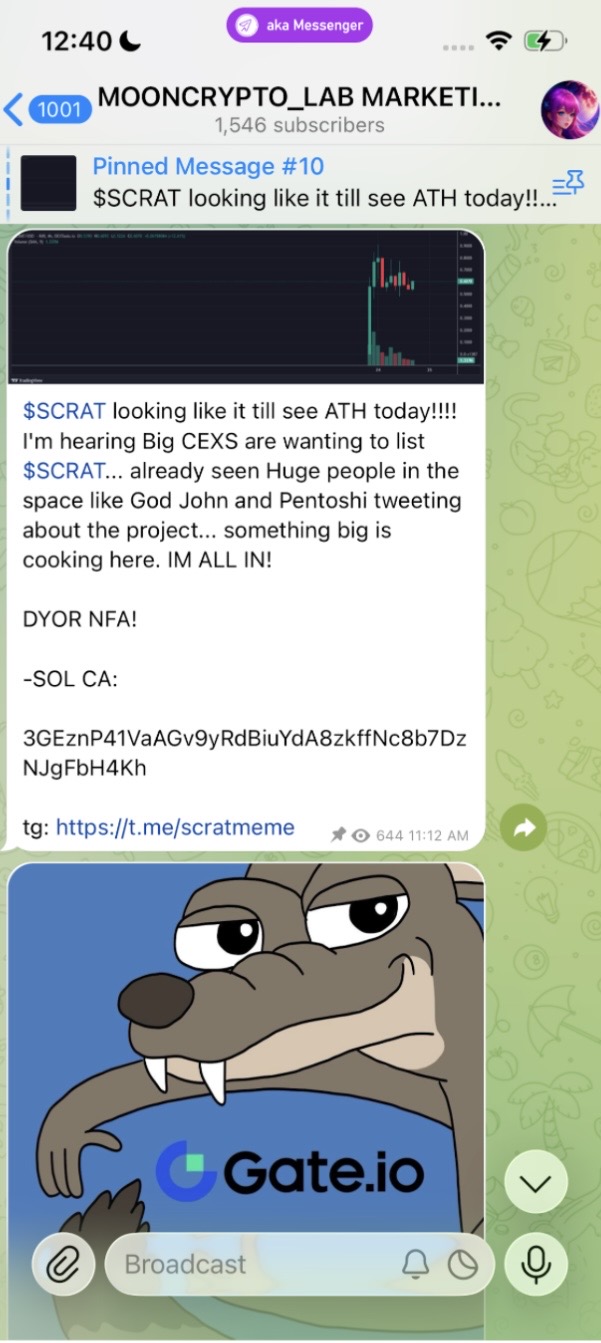 Documented campaign evidence: Market Promotion